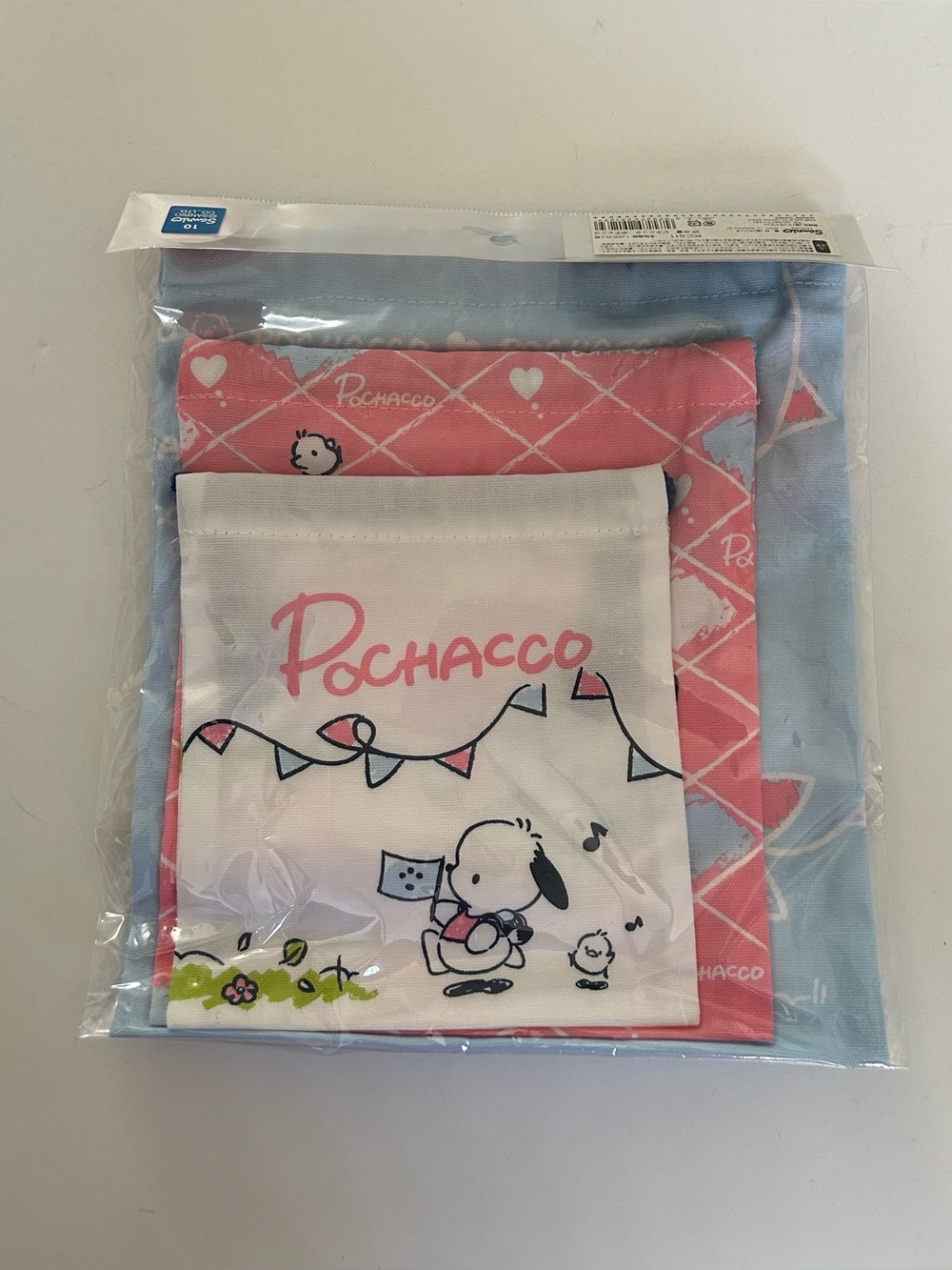 Pochacco Drawstring Bags | NWT